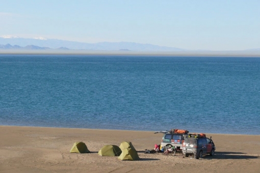 panoramas of the largest lakes: Ubsu-Nur, Achit-Nur, Khargas-Nur, Durgun-Nur